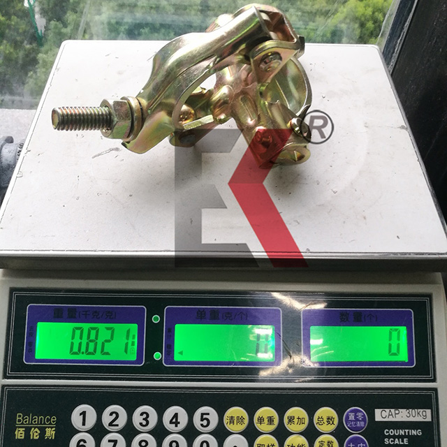 压脚手架双固定直角耦合器 