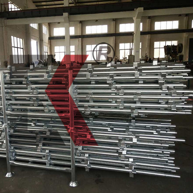 澳大利亚客户普通用途脚手架kwikstage系统镀锌垂直标准